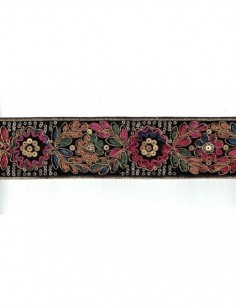 981243.000.2099-981243.000.2099-REF 981243.000.2099 GALON BORDADO TERCIOPELO 55MM NGO.-MULTICOLOR