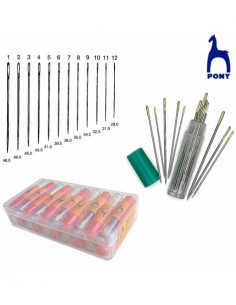 AGUJAS 3/9 OJO LARGO PONY SURT