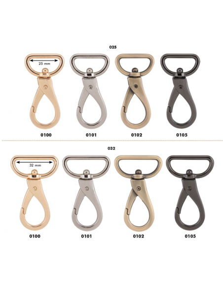 MOSQUETÓN GRANDE DOS TAMAÑOS