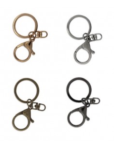 LLAVERO CON MOSQUETÓN Y ANILLA