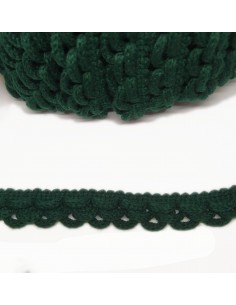 GALÓN AROS LANA 25MM VERDE