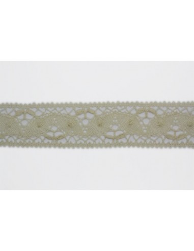 ENTREDOS BOLILLO INGLÉS BEIGE 3CM