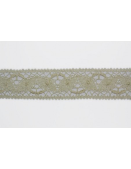 ENTREDOS BOLILLO INGLÉS BEIGE 3CM