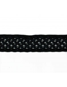 GALÓN ALGODÓN 5 CM NEGRO