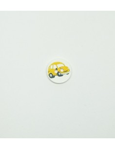BOTON 2AGUJ 20 COCHE AMARILLO