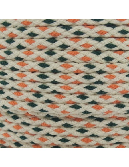 CORDÓN MULICOLOR DE ALGODÓN 6mm