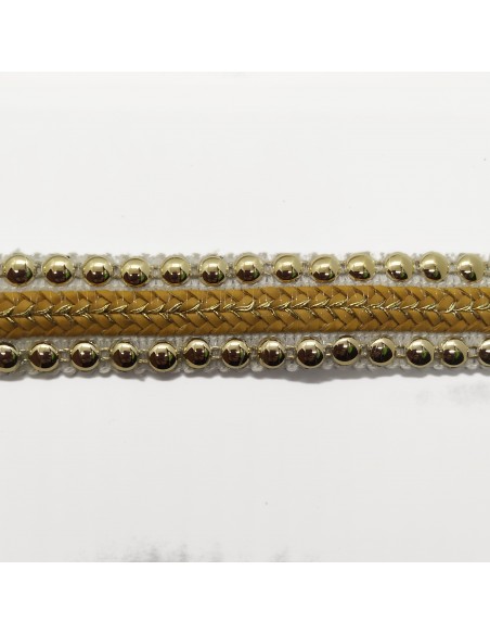 GALÓN CUERO CON TACHAS