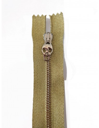 CREMALLERA METALIZADA DORADA 20CM S/SEP