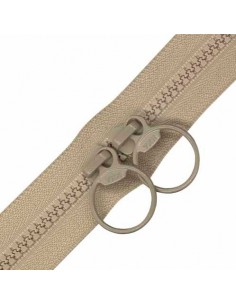 CREMALLERA BEIGE OSCURO SIN...