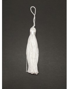 BORLA 7CM RAYÓN BLANCO