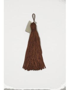 BORLA 7CM RAYÓN MARRÓN