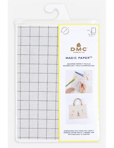MAGIC PAPER A4 CUADRÍCULA PEQUEÑA  Magic paper, hoja autoadhesiva y soluble en agua
