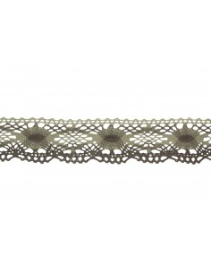 PUNTILLA BICOLOR TONOS TOPO