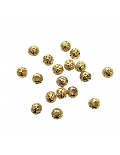 BOLITA LABRADA LATÓN DORADA