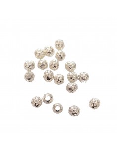 BOLITA LABRADA LATÓN PLATAEADA