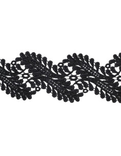 GUIPUR ENTREDOS NEGRO 6CM