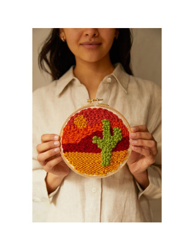 KIT DE PUNCH NEEDLE - DESIERTO - DMC