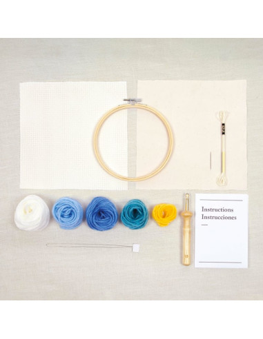 KIT DE PUNCH NEEDLE - AMANECER - DMC