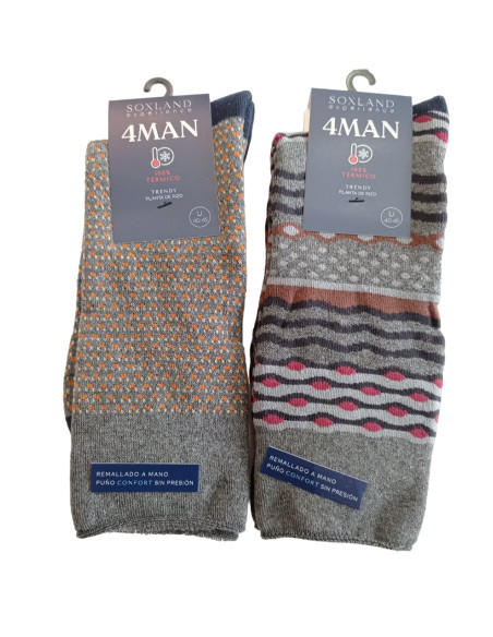 PACK DE 2 CALCETINES TERMICOS 40-45