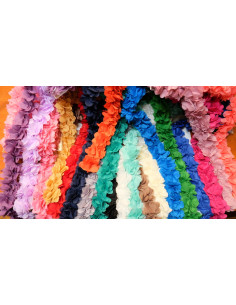 TIRA DE FLORES ORGANDÍ 65 mm