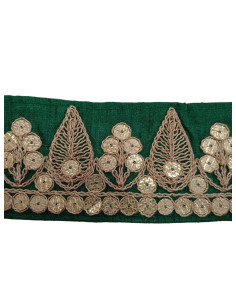 GALÓN BORDADO EN VERDE