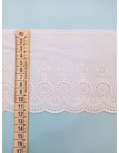 TIRA BORDADA BLANCA ANCHO...