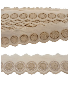 TIRA BORDADA ONDA BEIGE CAMEL