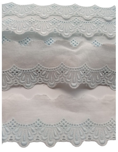 TIRA BORDADA BLANCA TERMINACIÓN...