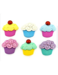 PACK 6 BOTONES MAGDALENAS...