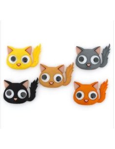 PACK DE 5 BOTONES DE GATOS...