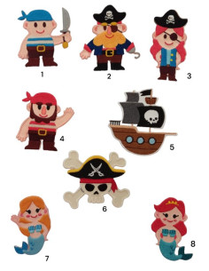 APLIC. BORDADAS PIRATAS...