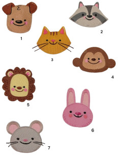 APLIC. BORDADAS ANIMALES...