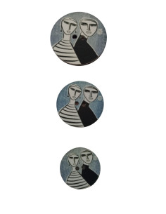 BOTON VINTAGE PAREJA