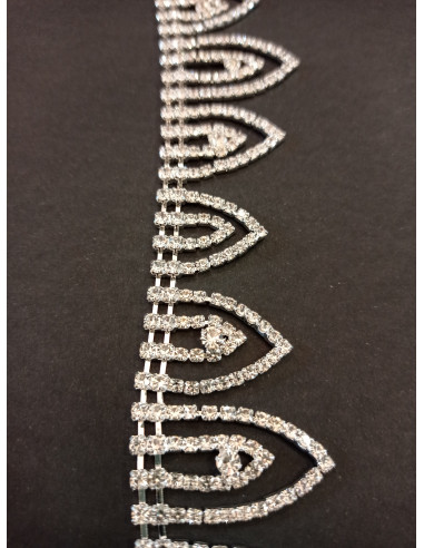 TIRA DE STRASS, FORMA DE PICOS,...