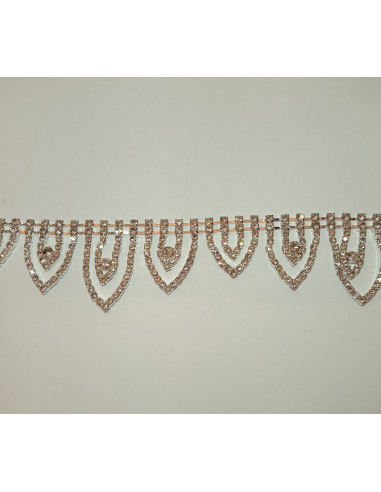 TIRA DE STRASS, FORMA DE PICOS,...