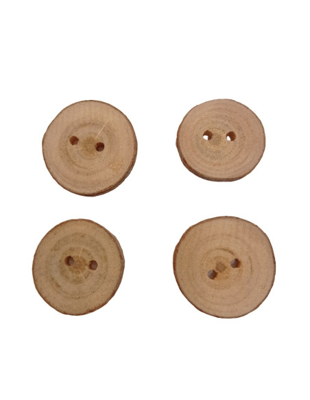 BOTON MADERA NATURAL RÚSTICA 3-4cm