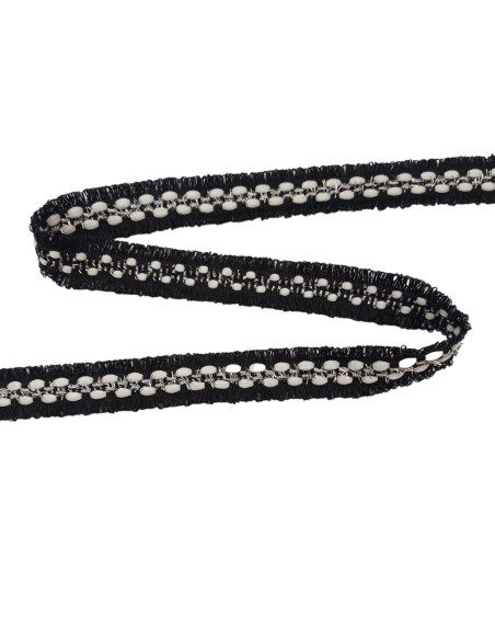 ENTREDOS FLECO LUREX 20mm estilo chanel