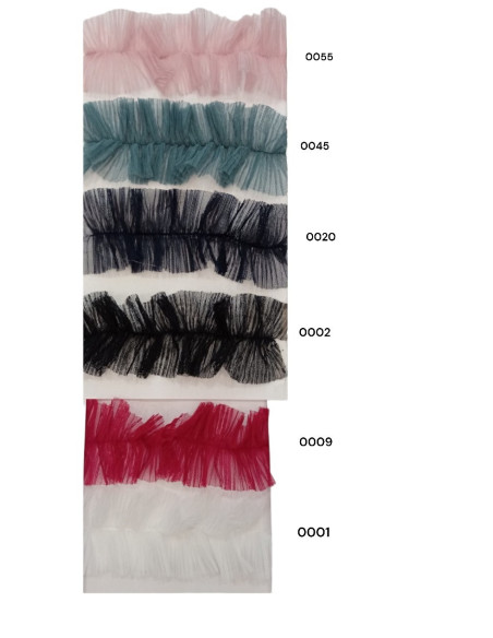 TIRA FRUNCIDA TUL DOBLE DISPONIBLE