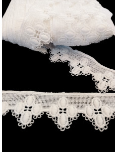 ENCAJE DE GUIPUR BLANCO 28mm