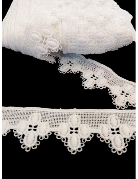 ENCAJE DE GUIPUR BLANCO 28mm