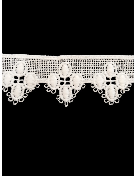 ENCAJE DE GUIPUR BLANCO 28mm