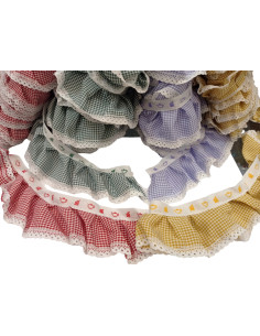 PLISADO VICHY CON PUNTILLA