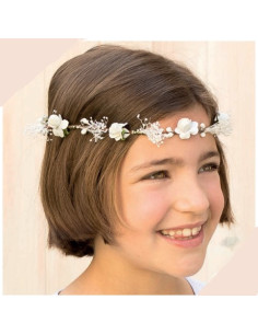 CORONA FLORAL CON ROSITAS...