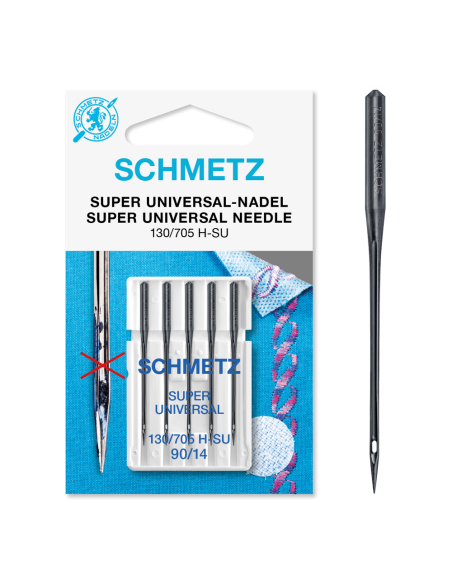 SCHMETZ - Agujas Súper Universales Antiadherentes black - STOP PEGAMENTO