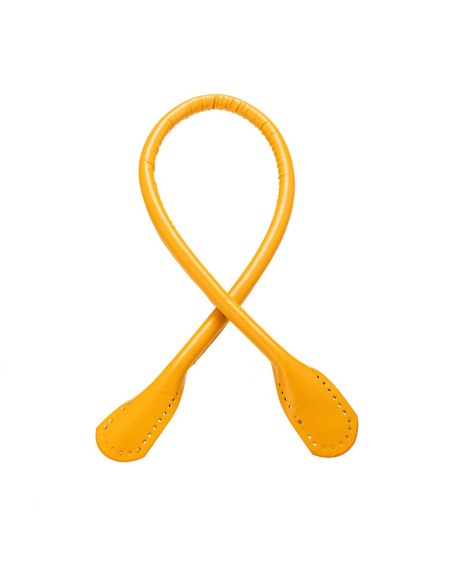 Par de asas de poliel de 60cm troquelada para coser. 1 PAR