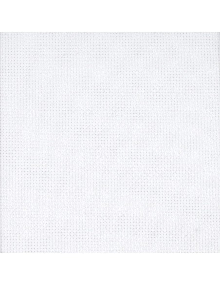 Tela Aida blanco para bordar precortada: 38,1 x 45,7 cm