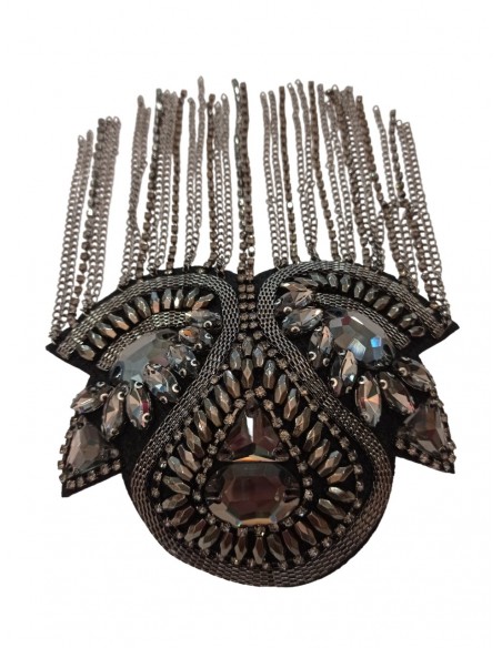 Par de hombreras fantasia cadenas y pavonado