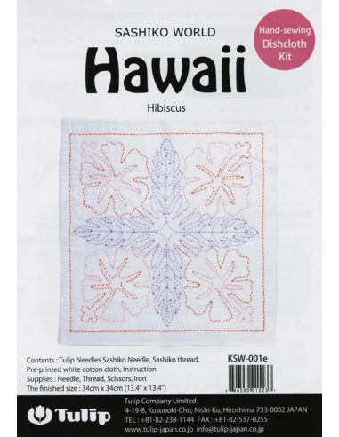 KIT DE SASHIKO HIBISCUS