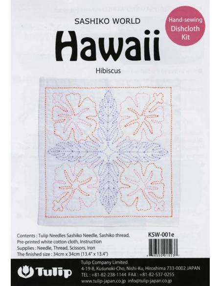 KIT DE SASHIKO HIBISCUS