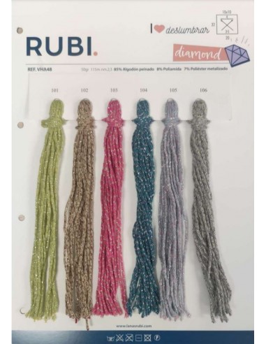 Lana Rubí VHA48 Diamond, ovillo de 50 gr